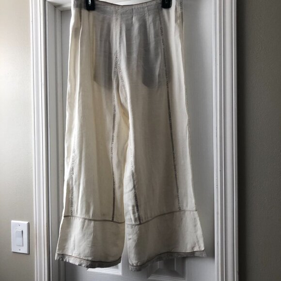Annette Gortz Linen "Chill Out" Linen Wide Leg Crop Pant size 36 - Picture 7 of 10